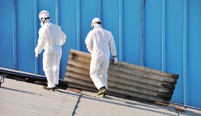 Asbestos cleanup service