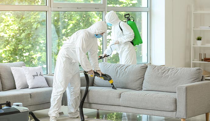 Upholstery cleaning service