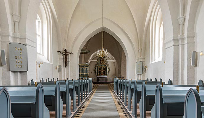 Clean church interior