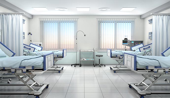 Clean healthcare interior