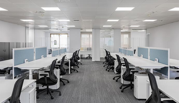 Clean office interior