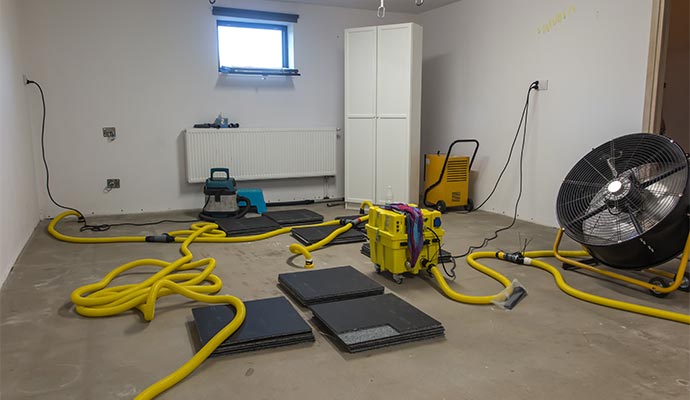 Equipment for water damage restoration