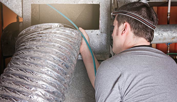 Duct system cleaning service
