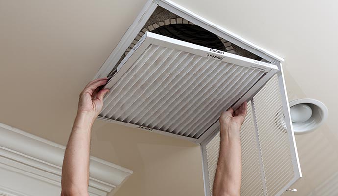 HVAC filter replacement service
