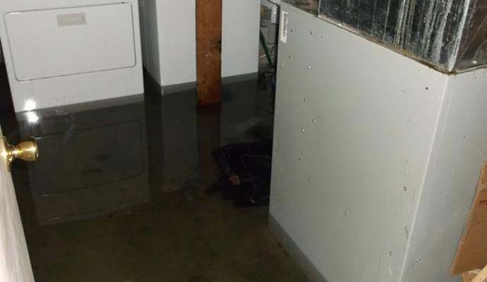 Flood damaged floor