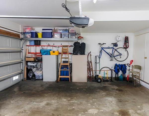 Garage wall organization and shelving