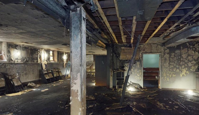 Structural fire damage
