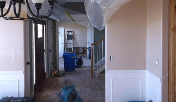 Water damage restoration service