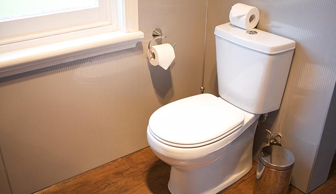 Installed toilet