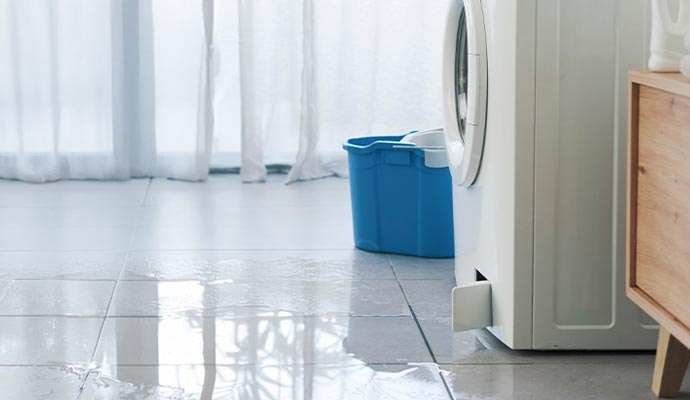 Leaked washing machine