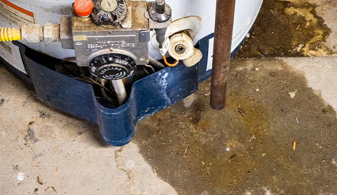 Leaked water heater