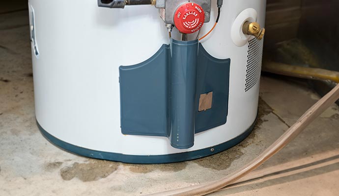 Leaked water heater