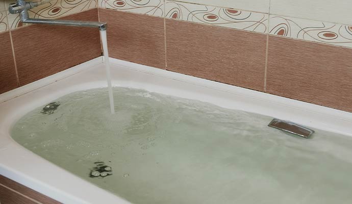 Tub overflow