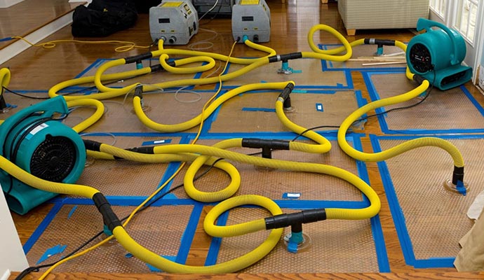 Water damage restoration service